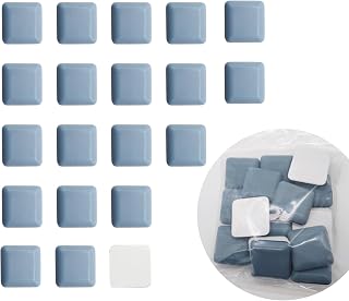 HOME MASTER HARDWARE 1" Teflon Furniture Sliders,Heavy-Duty Furniture Movers Sliders for Carpet,Square Carpet Furniture Moving Pads(20 Pcs)