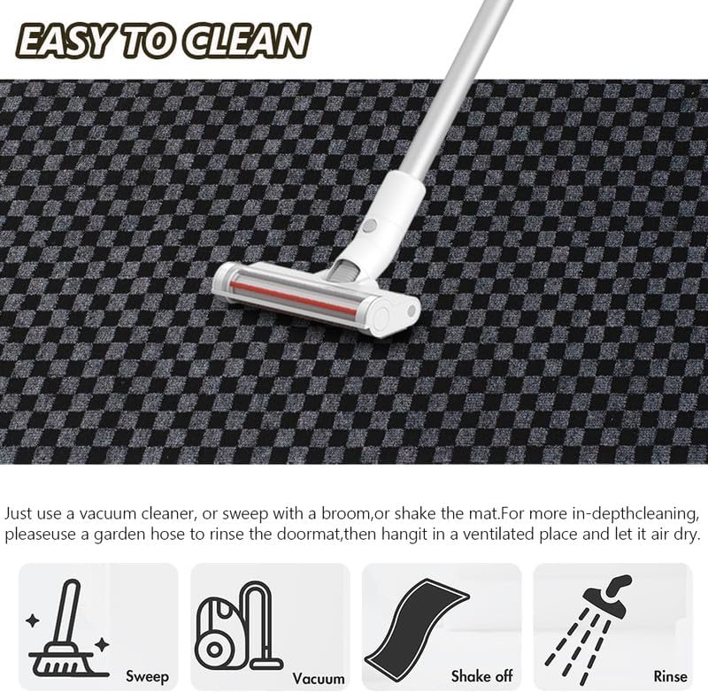 Miniatura 5 de ALTRUISTIC Alfombra antideslizante de 3 x 10 pies, tamaño personalizado, tapete de pasillo para interiores y exteriores, para piso, entrada, cocina,