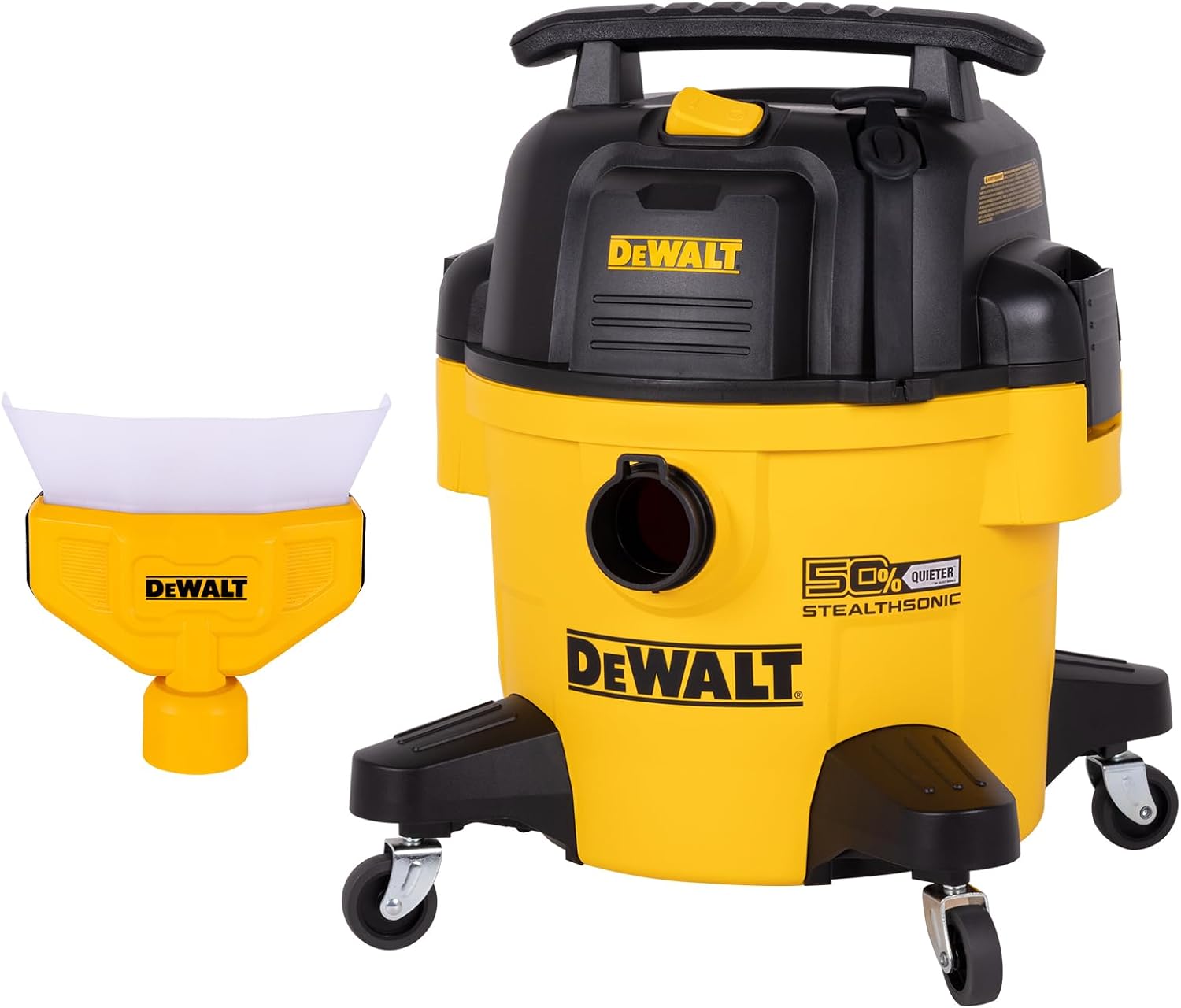 DEWALT 6 Gallon STEALTHSONIC Wet Dry Shop Vac,Shop Vac Dust Collector
