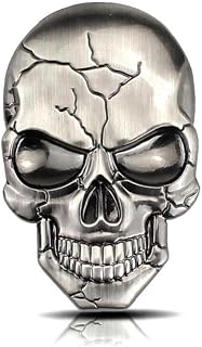 3D Skull Car Sticker Metal Cool Skeleton Head Emblem Badge Styling Stickers Accessories for Car Motorcycle