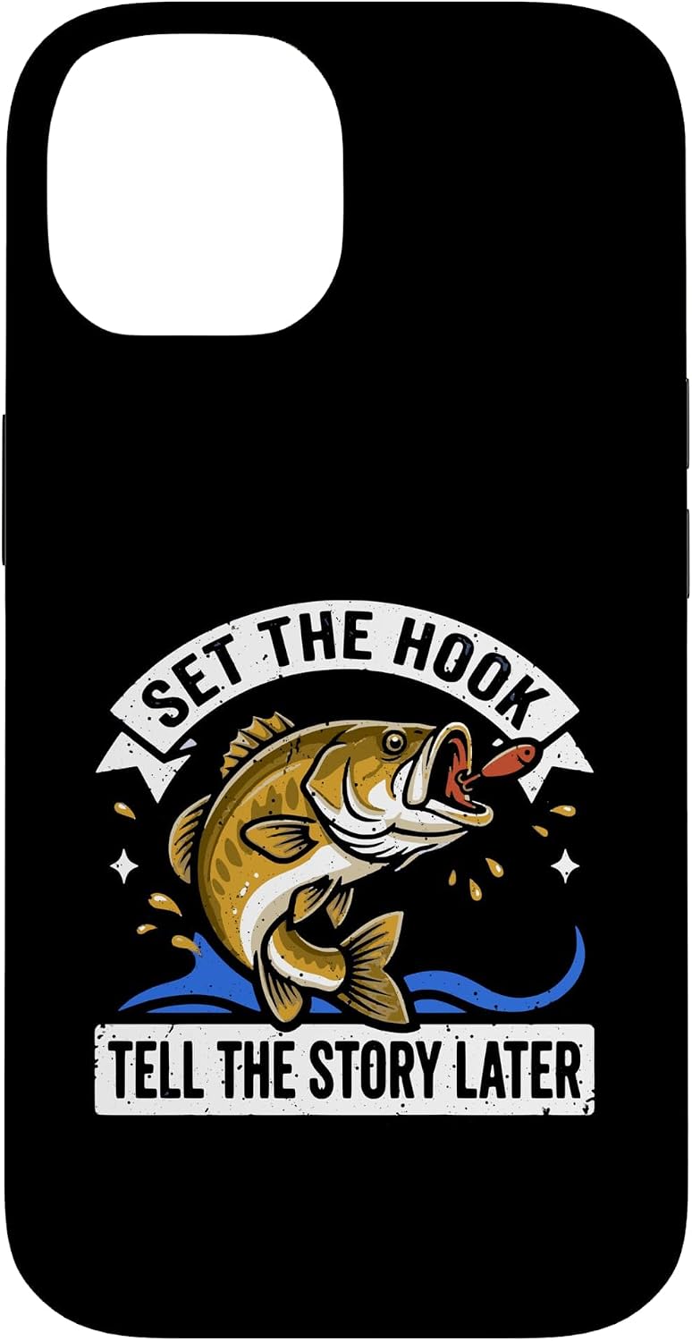 Set The Funny Hook Tell Story Later Bass Fishing Angler Case for iPhone 11 Pro Max image 4