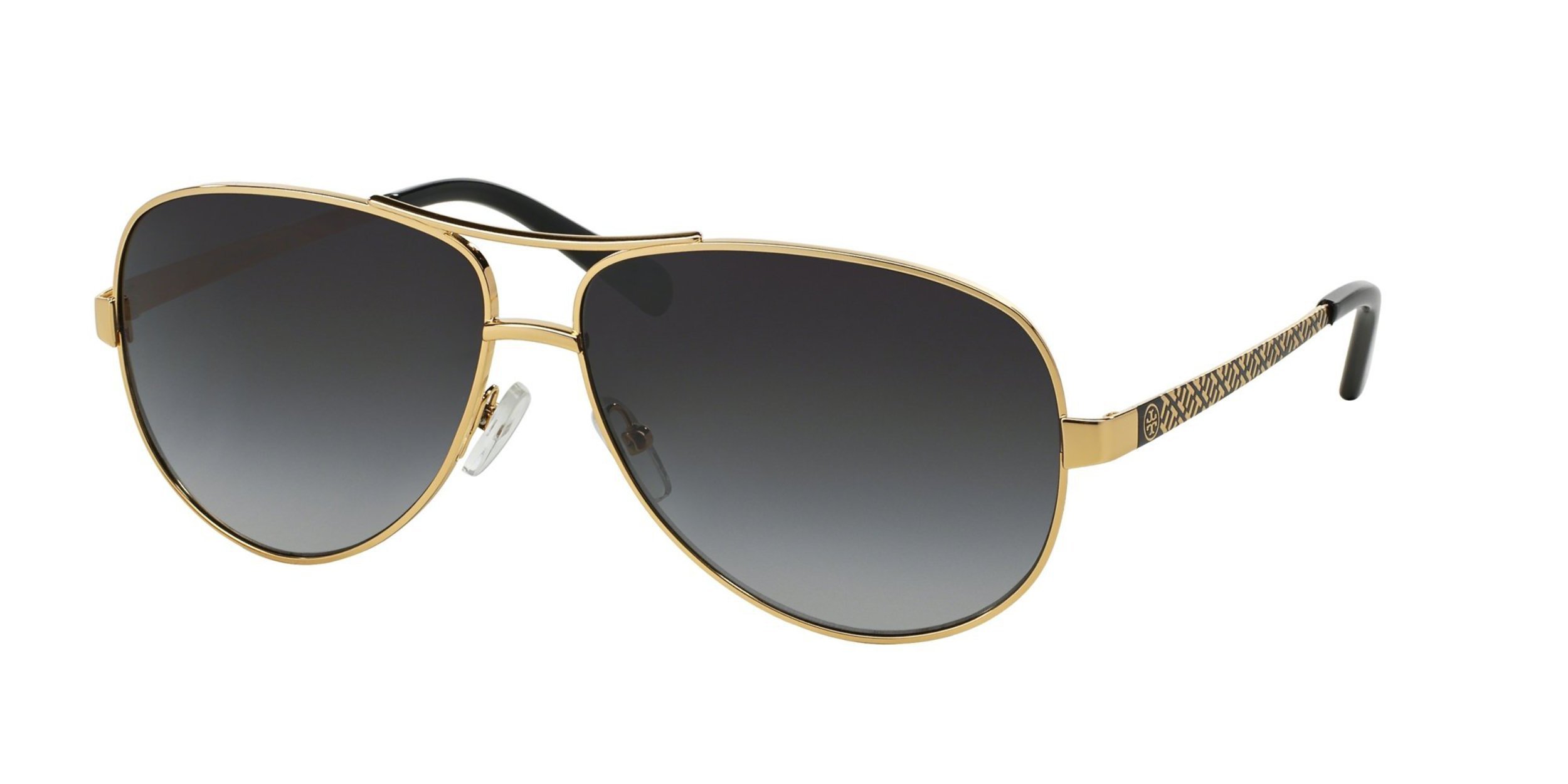 Tory Burch TY 6035 Gold and Blue Aviator Sunglasses Tory Burch TY6111 L (58 - 16) with Blue lenses and Gold  main image 4