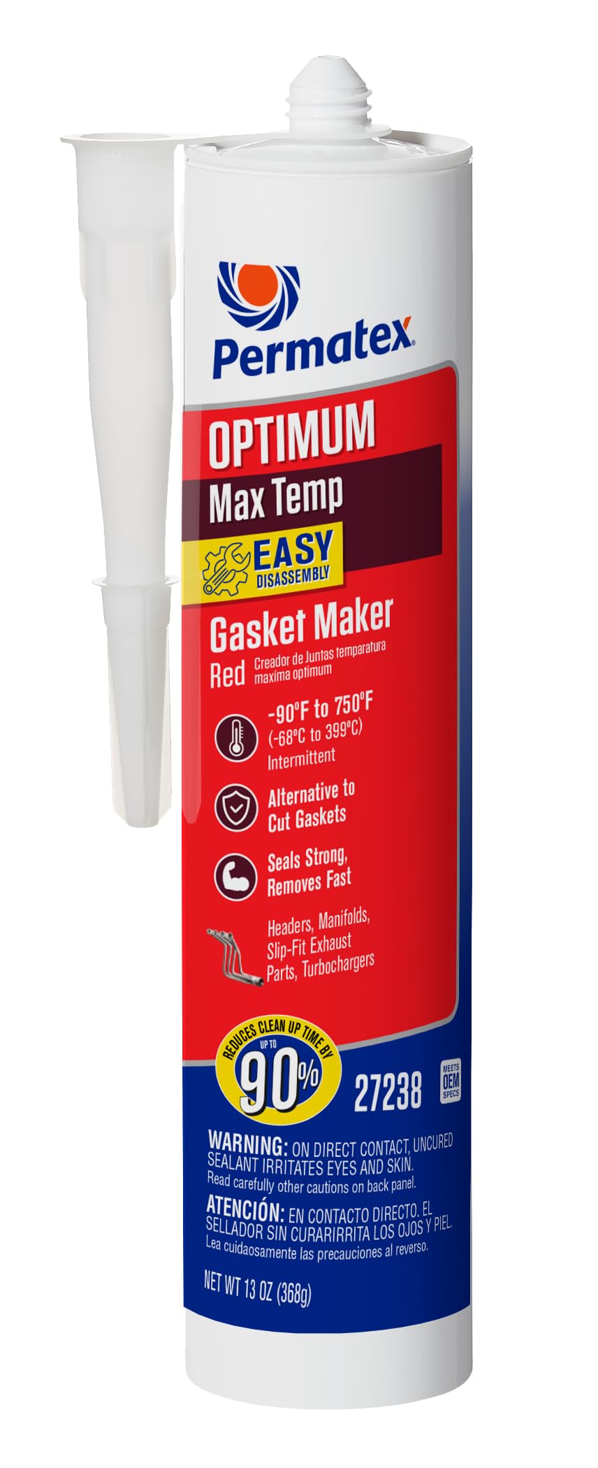 Optimum Red High Temperature Gasket Maker 13 oz