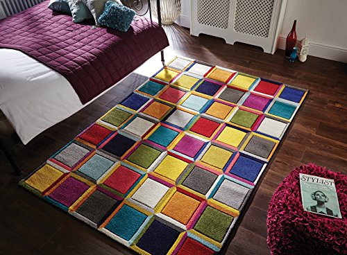 Flair Rugs Spectrum - Alfombra/Tapete con diseño Moderno y Abstracto - Multicolor Waltz 80 x 150cm