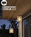 YIKEGE LICHT Outdoor Solar Chandelier Indoor Gazebo Lights Waterproof Pendant Hanging Light for Pergola Porch Patio Decor Boho Rattan Lampshade Farmhouse Shed USB Powered Accessories Dimmable Remote