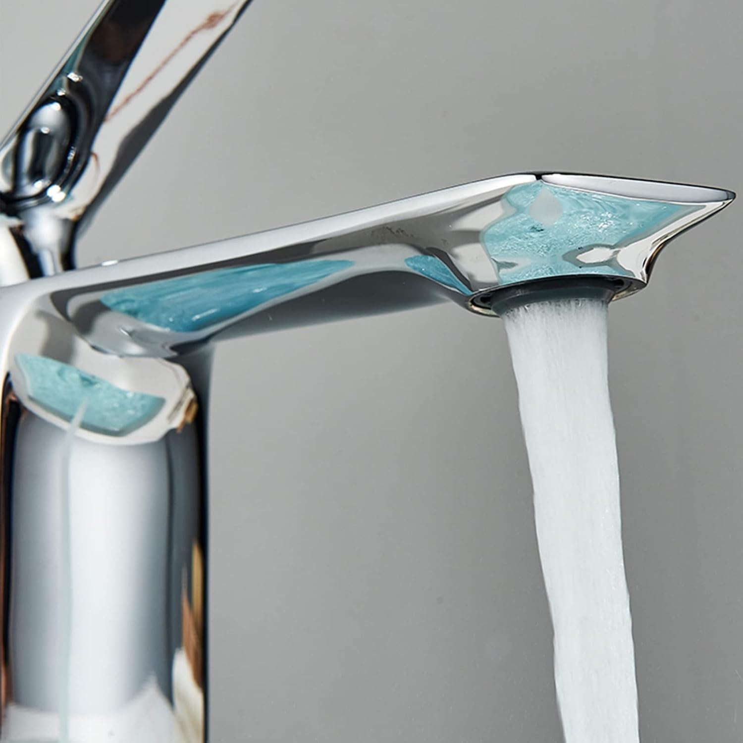 蛇口洗面台用蛇口、浴室真鍮洗面台用蛇口、冷水と温水デッキマウント浴室ベッセルシンク用蛇口、クロームショート/クロームショート