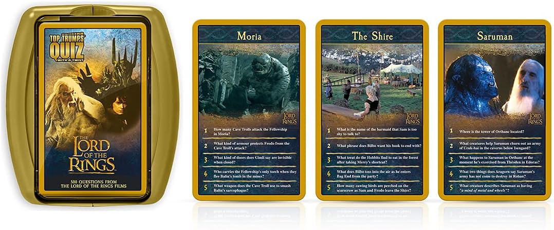 Top Trumps Lord of The Rings Quiz Game