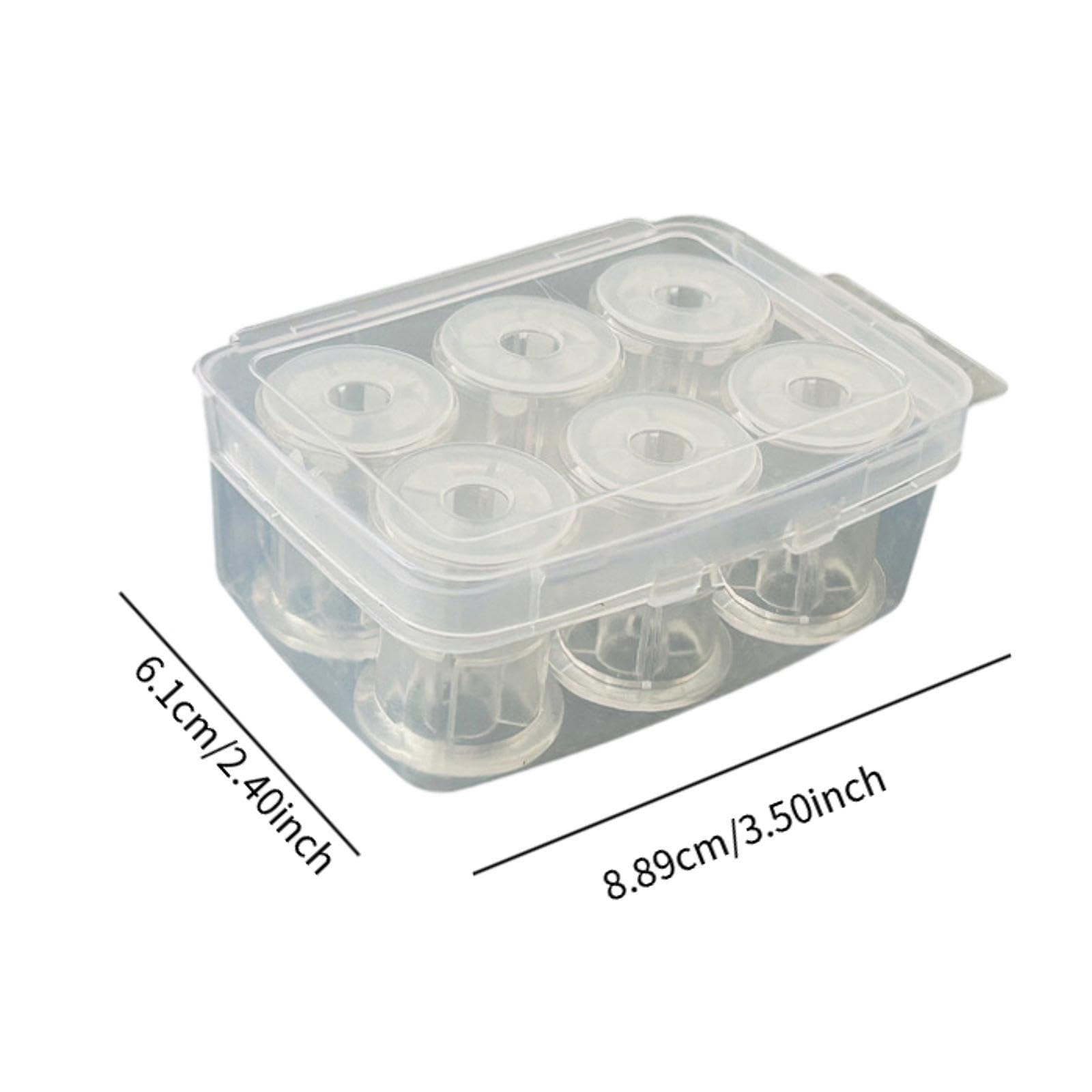Homyl 5x6 Pezzi per Filo da Pesca Vuote Strumento da Pesca Avvolgitore Portatile Premium Bobina a Filo Standard con Scatola di Conservazione, 6 Pezzi