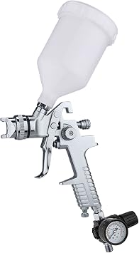 Valu-Air H827-B 20Oz HVLP Gravity Feed Air Spray Gun with Regulator 1.7mm Nozzle