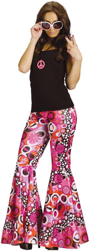 Hippie Costume Bell Bottom Pants Adult Small/Medium