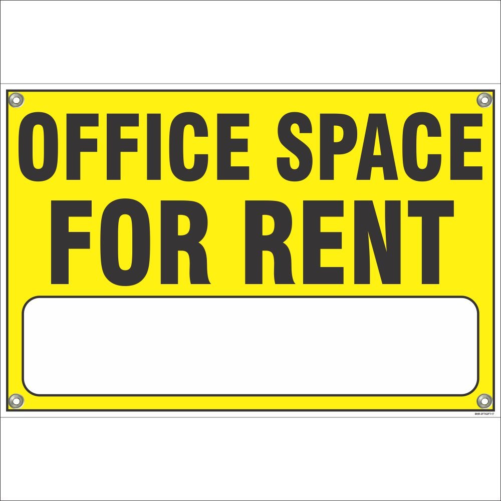 SignageShop Office Space for Rent Banner Size: 3 Feet x 2 Feet : Amazon