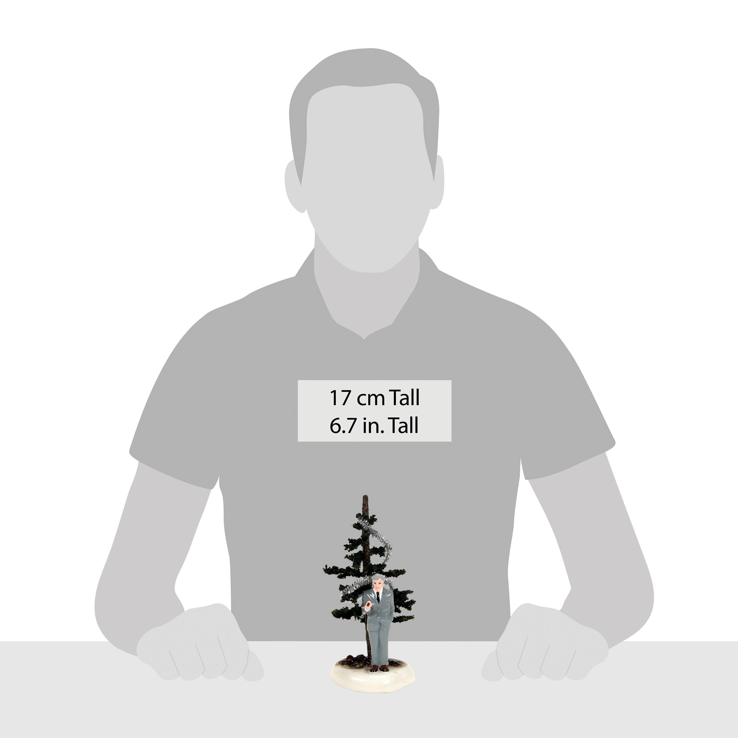 Department 56 Original Snow Village National Lampoon's Christmas Vacation Onkel Lewis Ugly Tree Figur, 17 cm, mehrfarbig