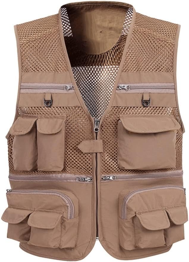 Amazon.co.jp トラベルフォトベスト メンズマルチポケットベストウエストコートジャケットコットンアウトドアフィッシングキャンプ