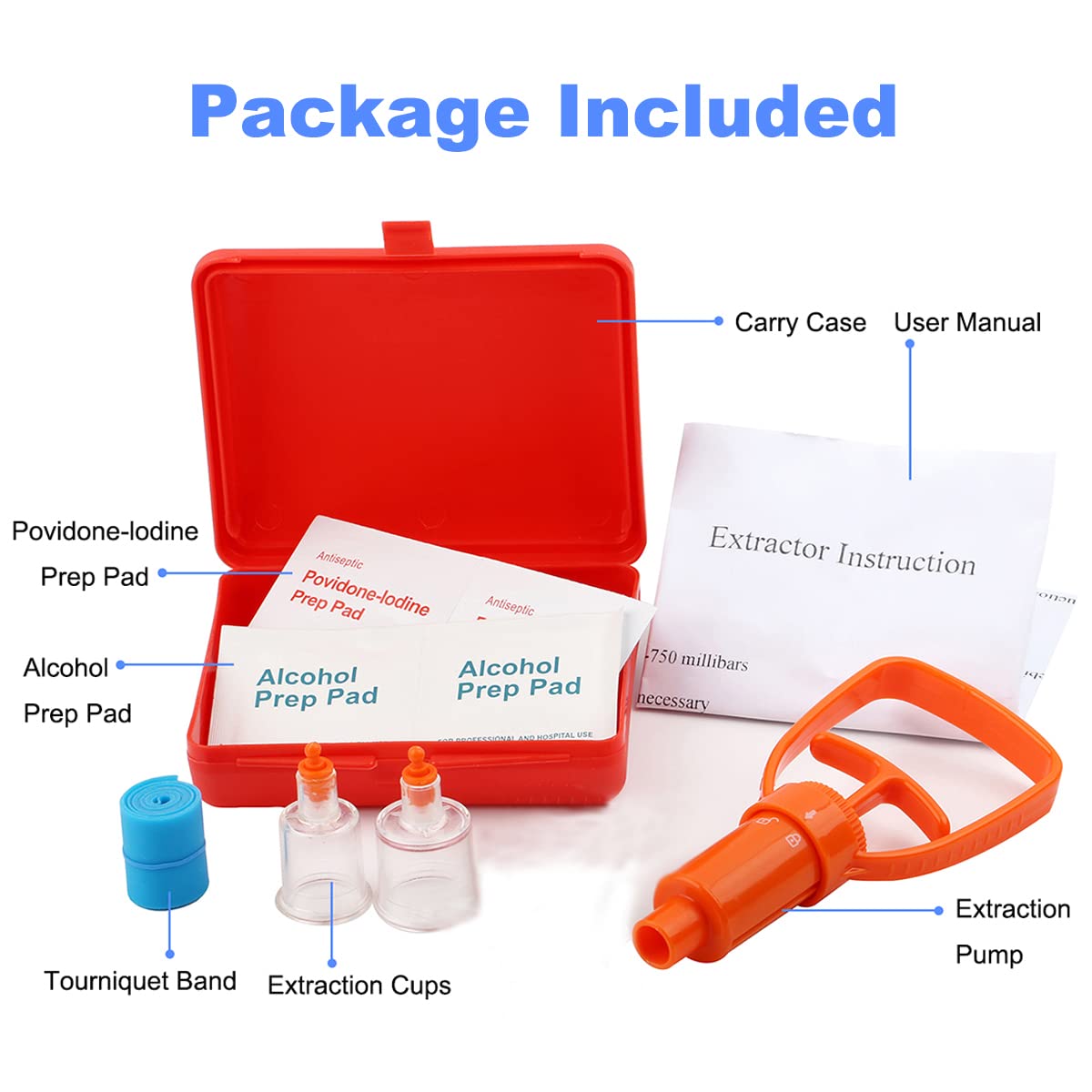 Snake Bite Kit, Bee Sting Kit, Emergency First Aid Supplies, Venom