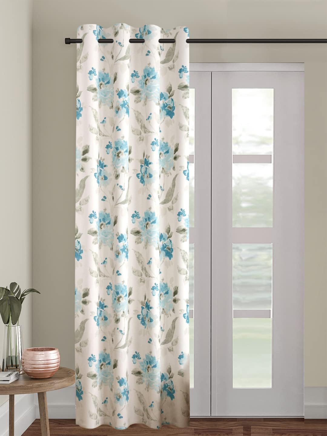 Trance Home Linen 100% Cotton Rajput Royal Heritage 9 Ft Grommet Curtains for Door | Jaipuri Printed Artisan Block Design Parda for Living, Bed Room Door (9Ft Door Curtains, Tashi Blue) - Set of 1 (B0CVRWSH6K) Amazon Price History, Amazon Price Tracker