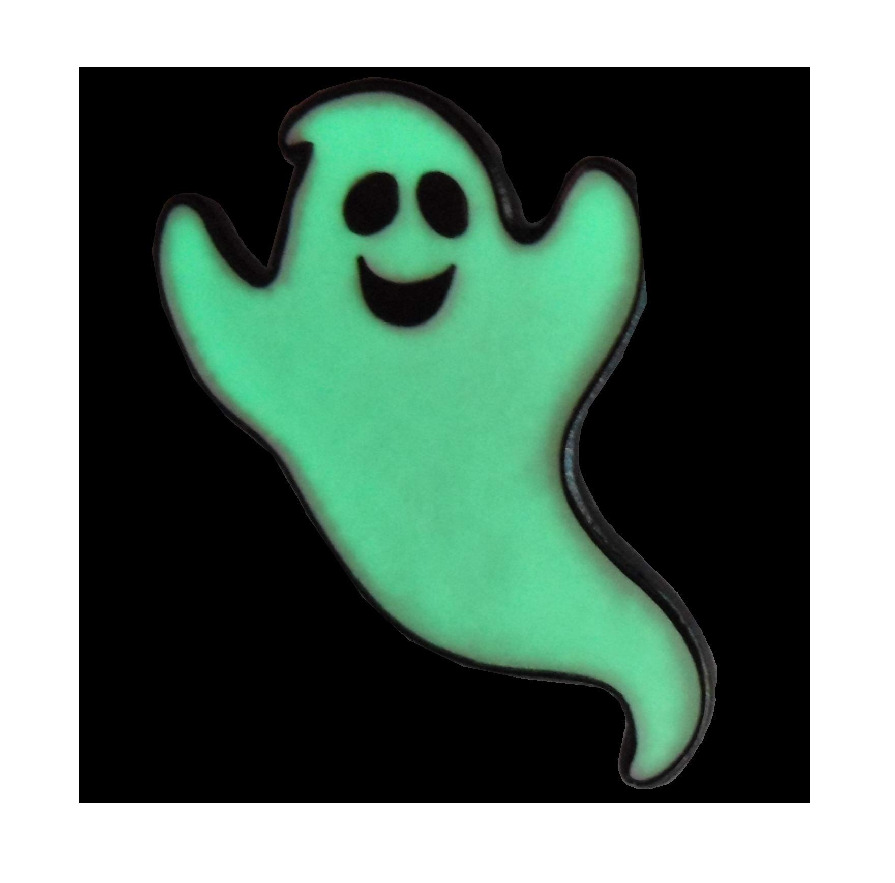 B4b Dark Spooky Halloween Glow In The Ghost Metal Trick Or Treat Badge Brooch