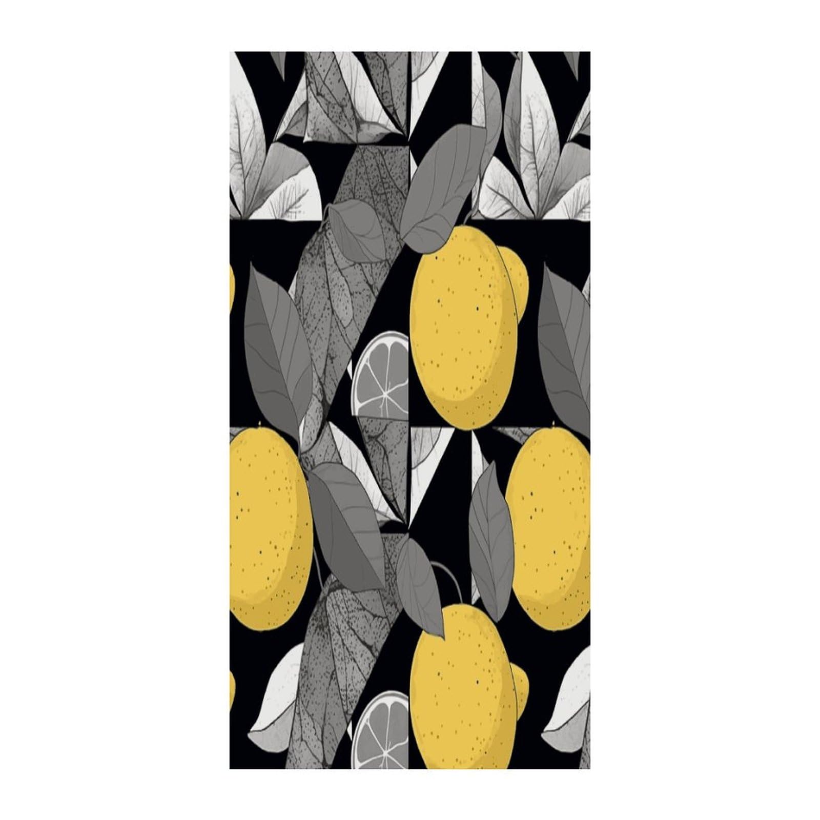 Fekiloot Style Geometric Lemon Pattern Door Curtain Room Divider Curtains