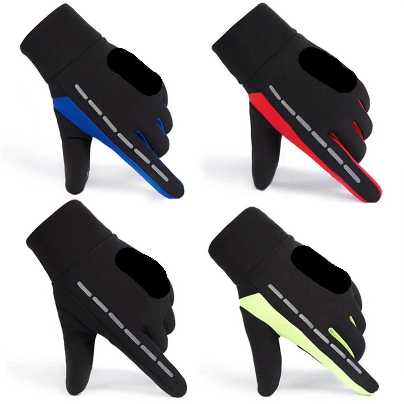 Guantes de Ciclismo Invierno Invierno Cálido Térmico Dedo Completo Deportes Bicicleta A Prueba Viento Bicicleta Guante Largo for Hombres Mujeres para Ciclismo