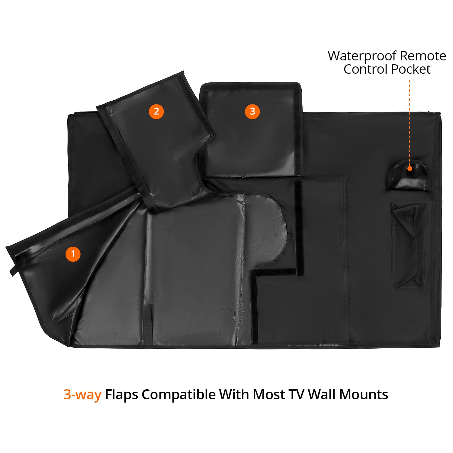 QWORK Copertura TV Esterna 40-42" Oxford 600D Resistente alle Intemperie