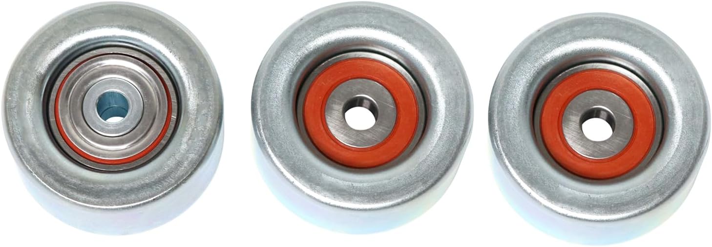 Drive Belt Tensioner with Idler Pulley Kit Replacement for 4runner 2003-2009 FJ Cruiser 2007-2009 Tacoma 2005-2015 Tundra 2005-2011 4.0 V6 1T132P111P30 1660331040 1660431020 90916A2001