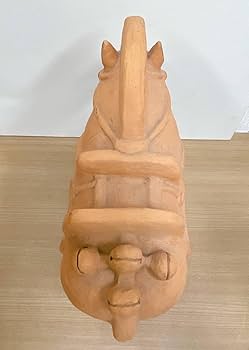 Amazon.co.jp: レトロ埴輪はにわ 馬 高さ 約38cmアンティーク