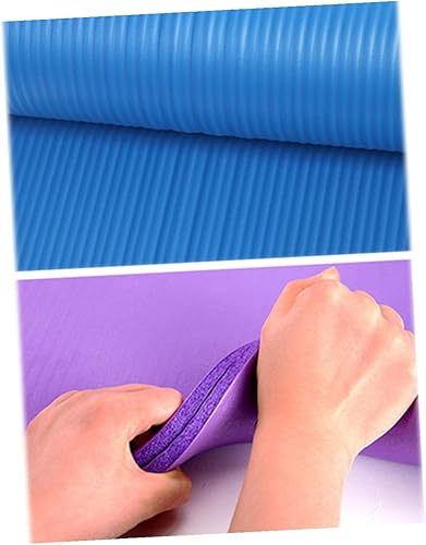 Miniatura 5 de Happyyami Alfombrilla de ejercicio de yoga extra gruesa de alta densidad antidesgarros con correa de transporte, cojín antideslizante para