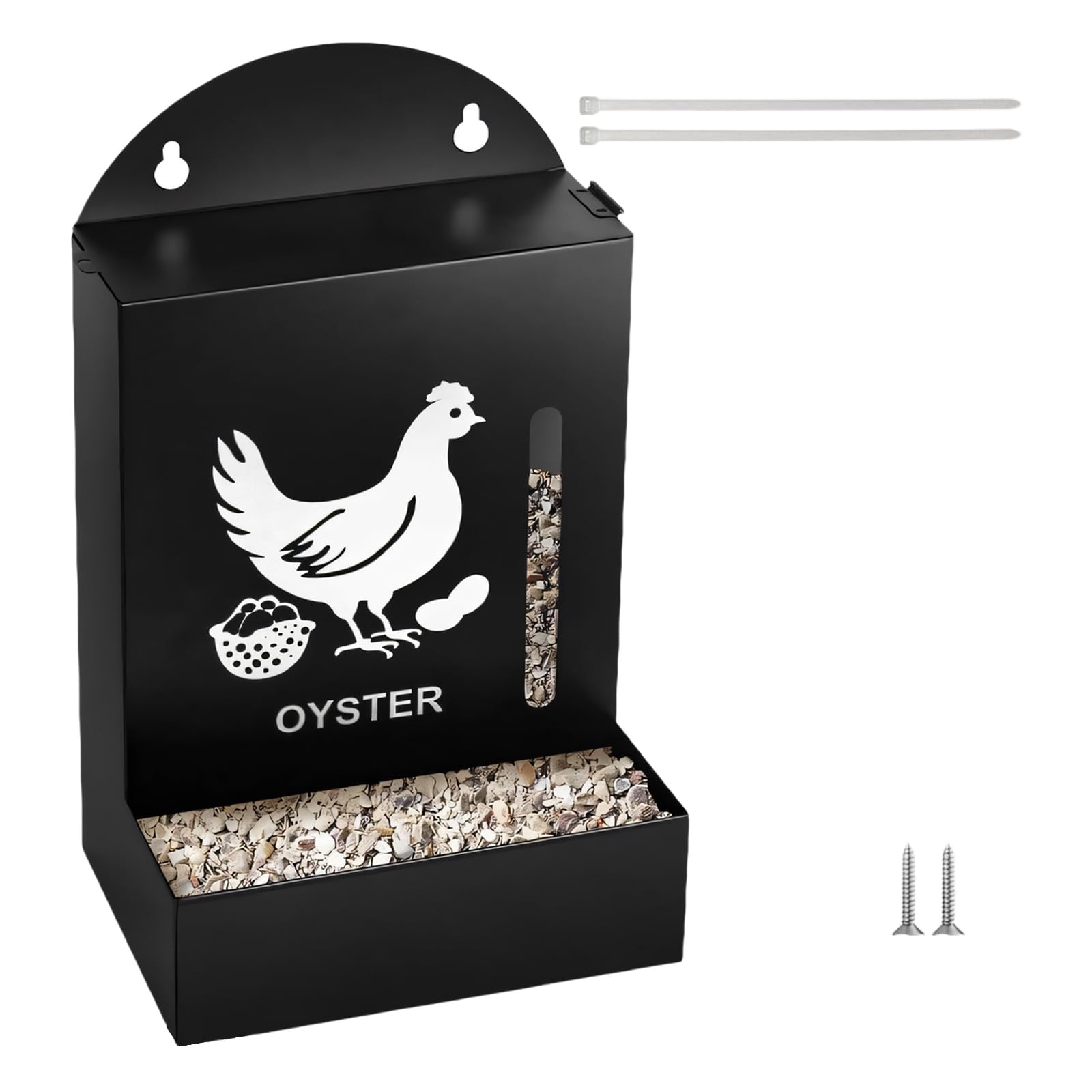 Distributeur automatique de coquilles et grains pour volailles en acier galvanisé