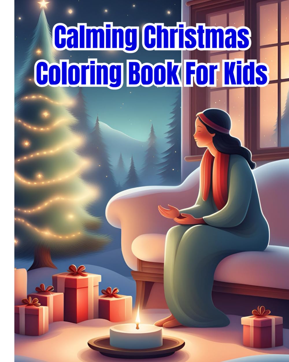 Calming Christmas Coloring Book For Kids: Cute Christmas Coloring Book for Children, Girls, Boys / Beautiful Holiday Winter Scenes To Color