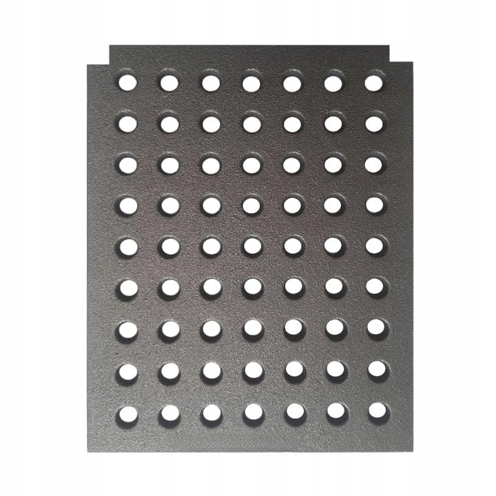 Grille de Cheminée en Fonte 29 x 29 cm | Grille de Foyer Carrée Robuste | à Cendres/Grille de Poêle Lourde | de Four/Plaque en Fonte 290x290 mm