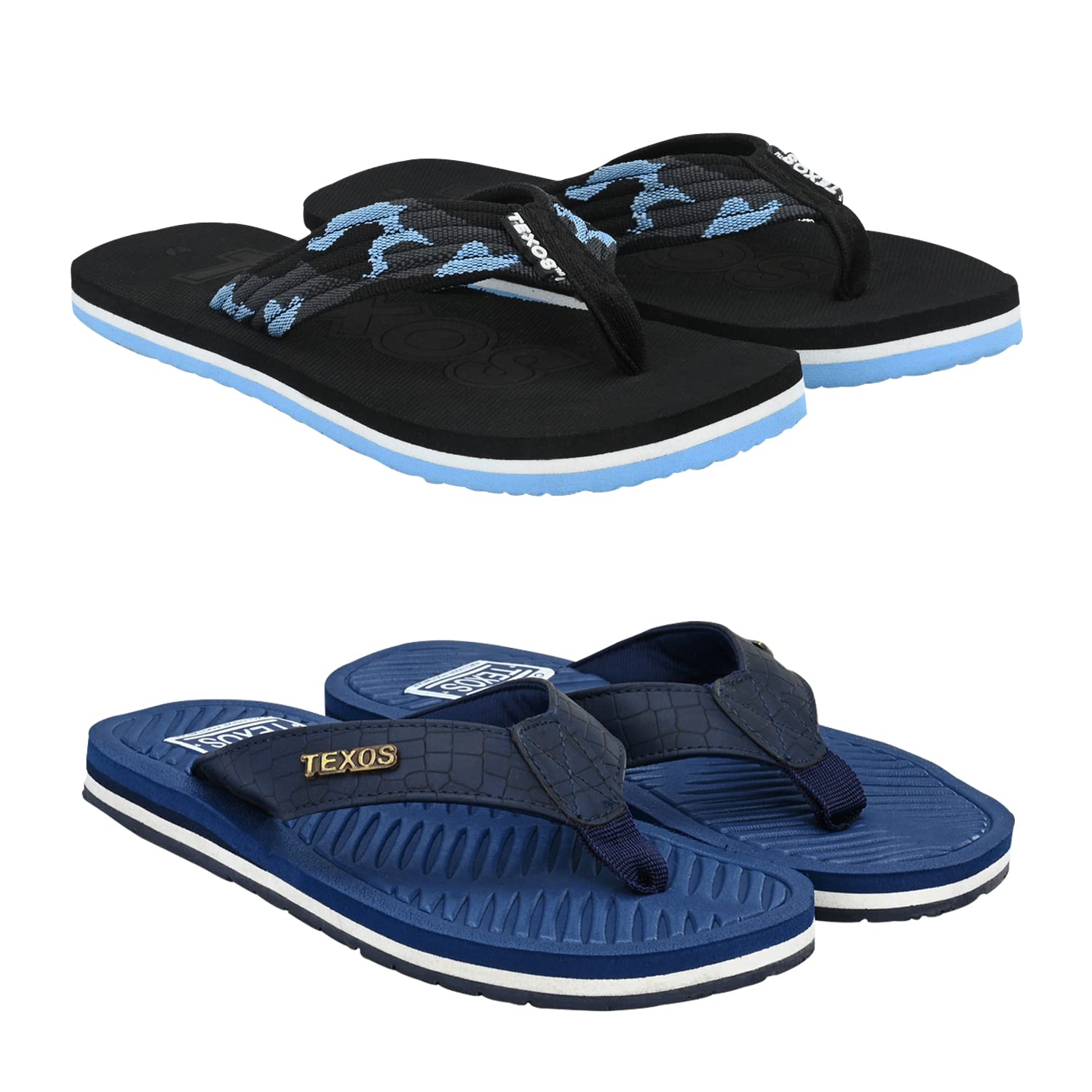 Birde Slippers and Flip Flops For Men Combo Pack of 2