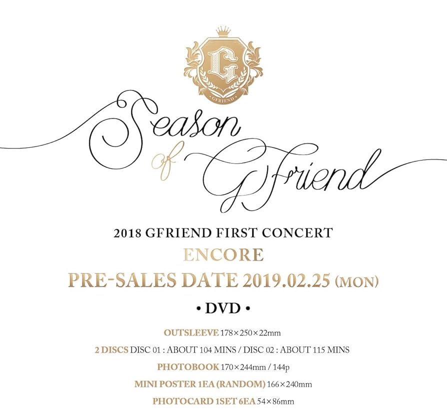 ★GFRIEND『2018FIRST CONCERT 』DVD ヨジャチング★ Amazon.co.jp: GFRIEND-2018 FIRST CONCERT-Season of GFRIEND