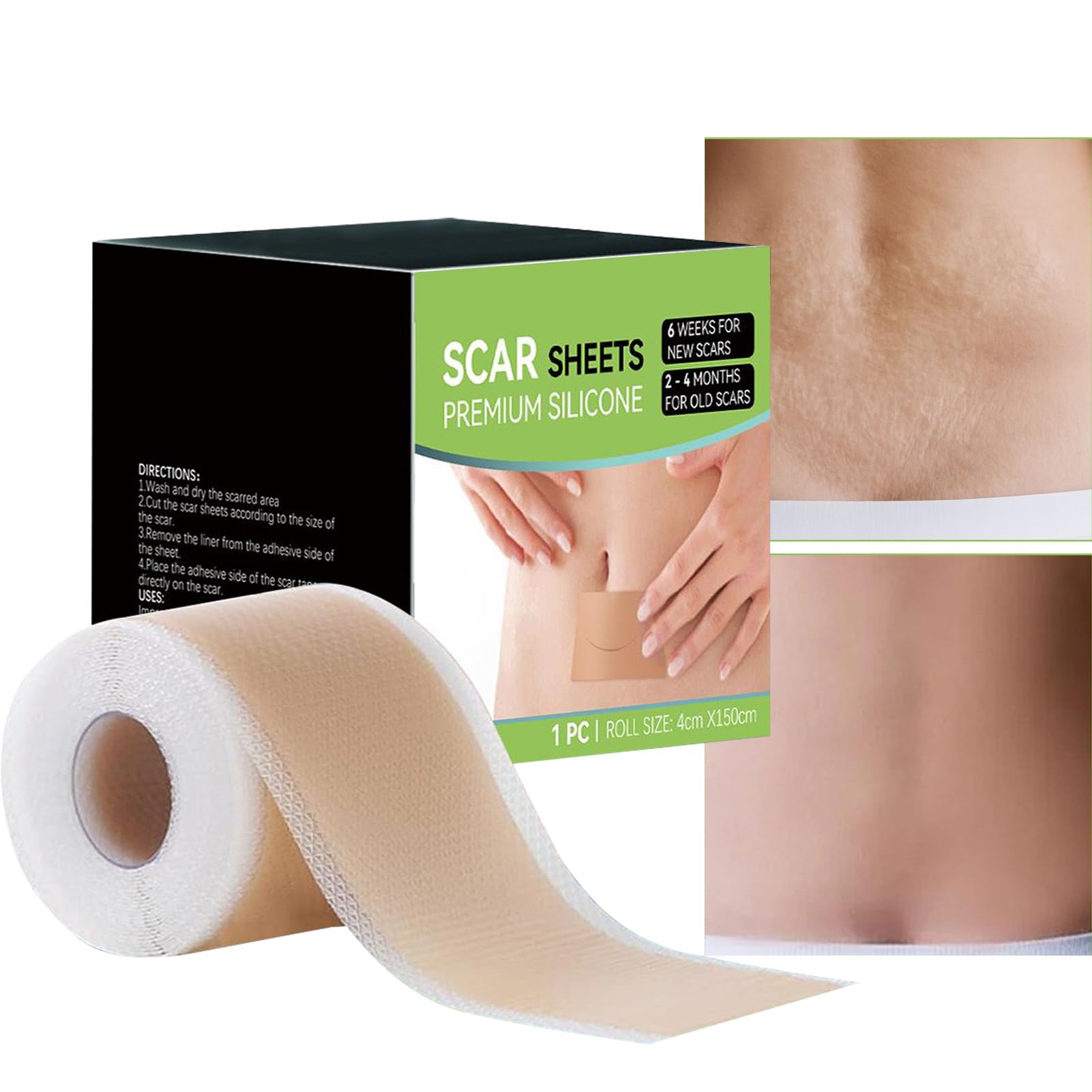 Scar Tape Silicone - Body Tummy Skin Care Strips,Silicone Scar Strips | for Men Women Adults Husband Mom Dad Family Friends