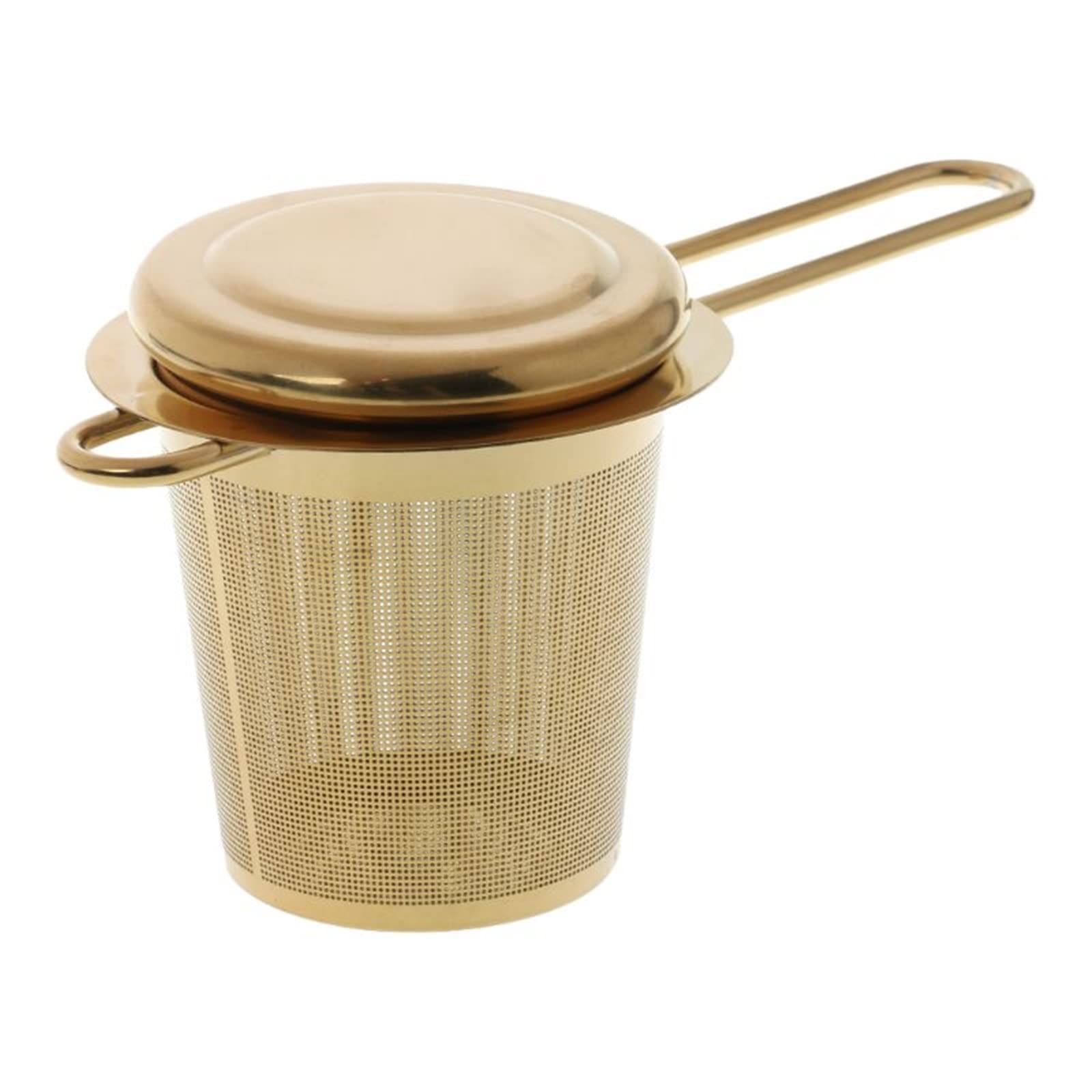 Colador de té reutilizable de malla para tetera de acero inoxidable, filtro de hojas sueltas, filtro de especias