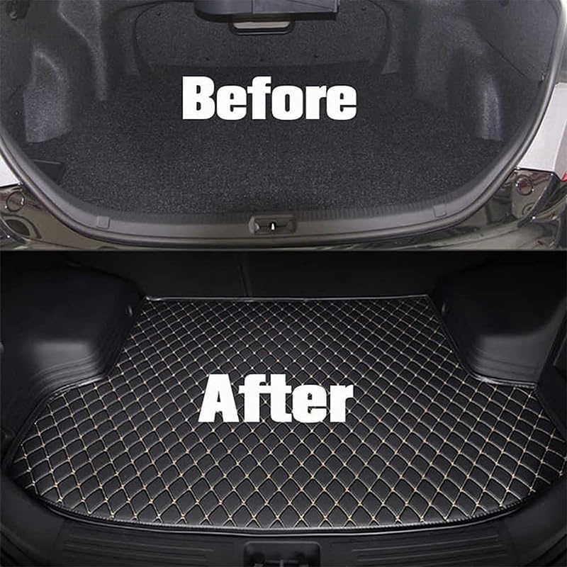 Tappeto Bagagliaio Auto,per Ford Puma 2019-2024 Impermeabile Antiscivolo graffio Facile da Pulire,Accessori Tappetino Baule,C