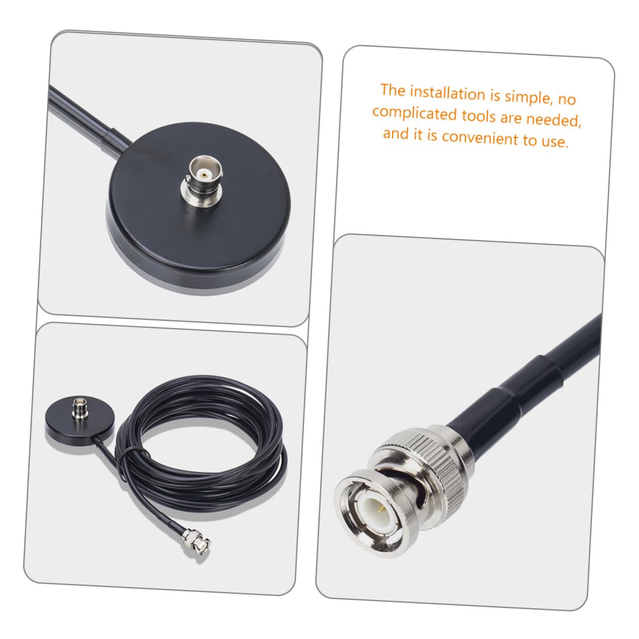 5 Base Metros Cable para Antena de Magnética con Coche