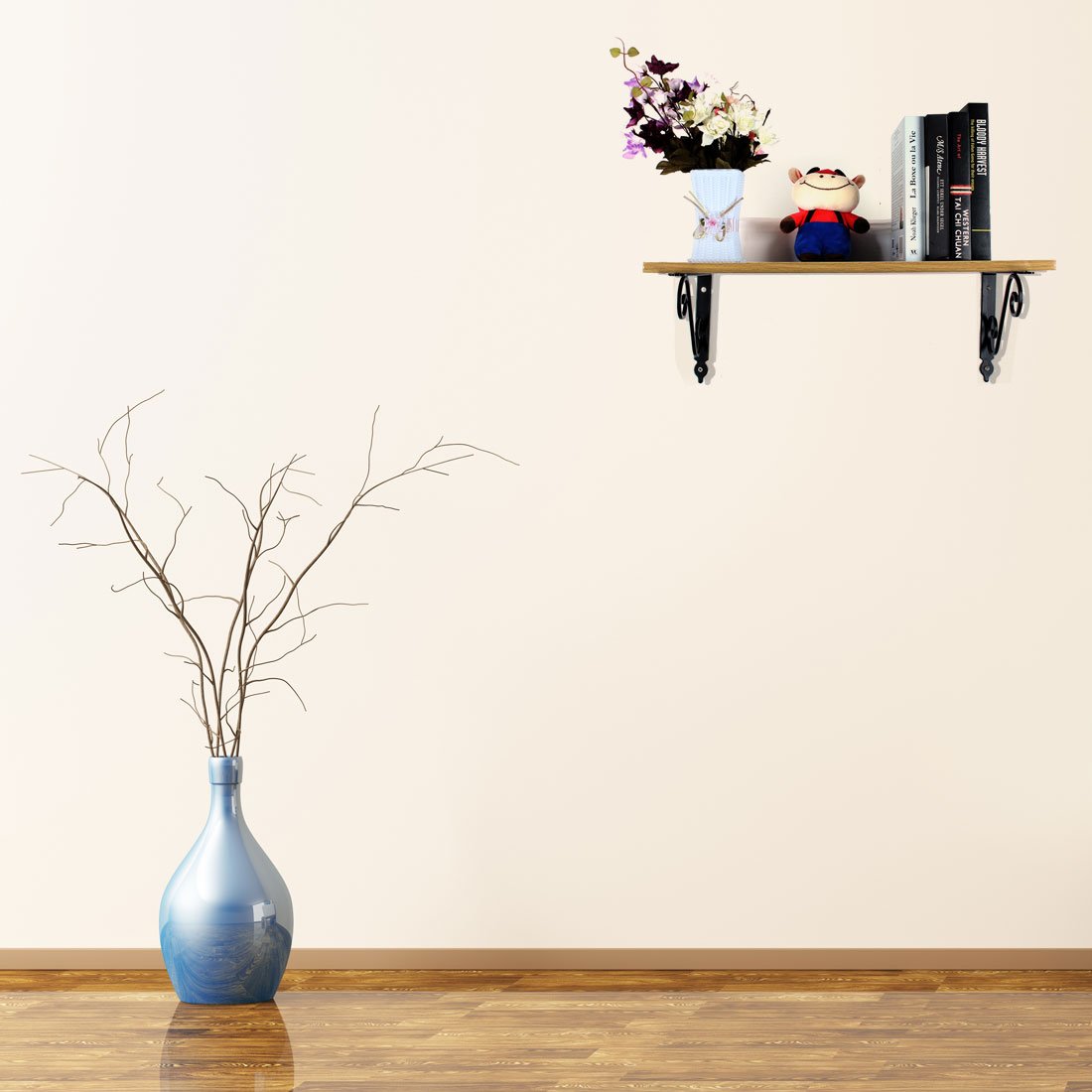 Ruilogod Desk hardware a forma di L in metallo Brace Brace Shelf Stackets Supporto Supporto 2 PCS