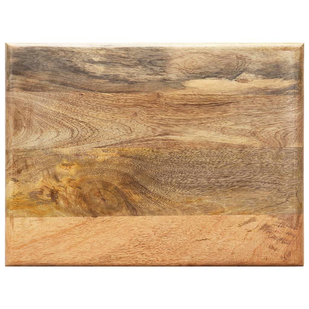 Hothingwell Revistero Madera Maciza Mango 40x30x50 cm | Base acero recubrimiento polvo, robusto y duradero, mesa auxiliar y mesita noche, fácil montaje