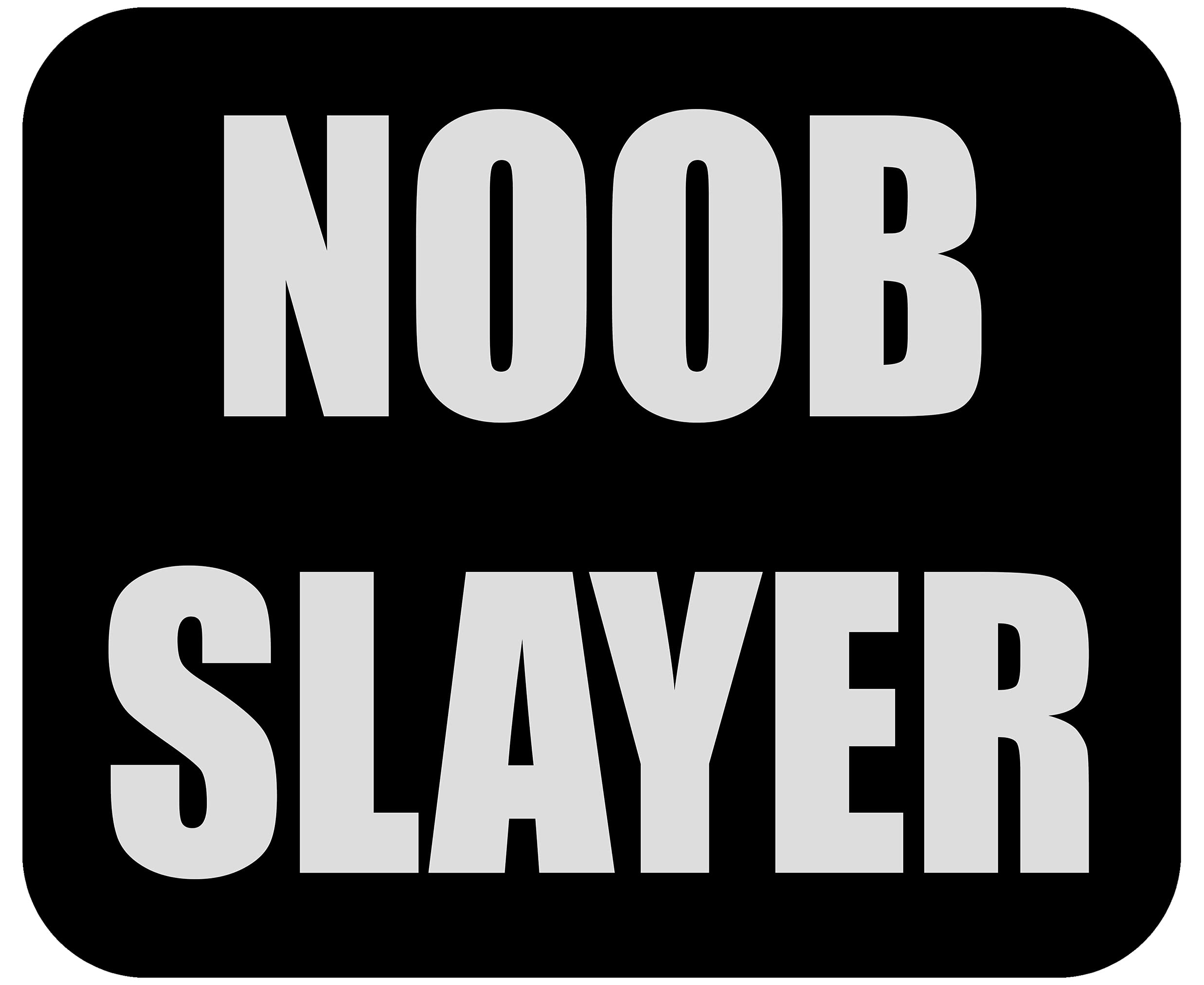 Rogue River Tactical Funny Noob Slayer Gamer Mouse Pad Mat Mousepad for Laptop PC Gaming Home or Office Gift for Video Game Player