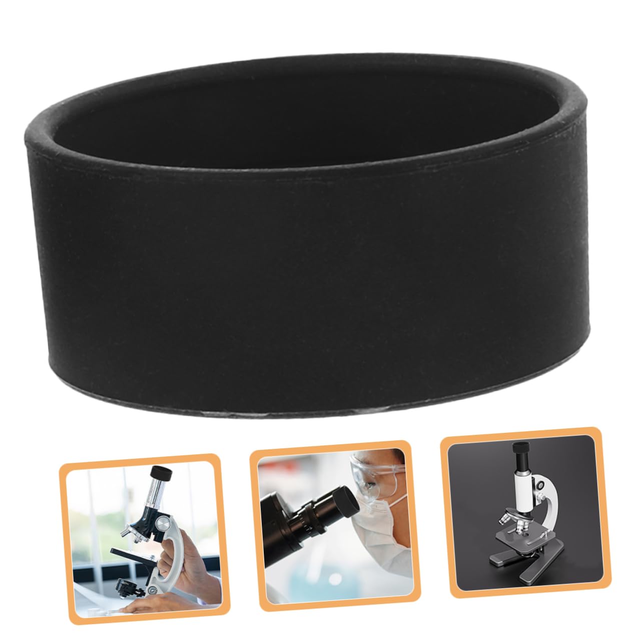 Parliky Safety Eyepiece Guards 4pcs Rubber Covers for Microscope Easy Install/Easy Remove