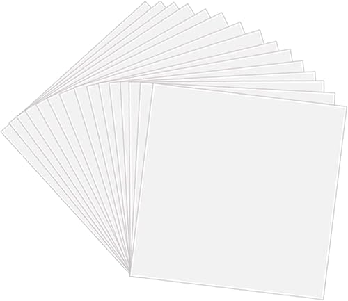 Paquete de 25 hojas de plantillas de Mylar transparentes de 4 mil, plantillas en blanco de 12 x 12 pulgadas, material de plantilla reutilizable, haz