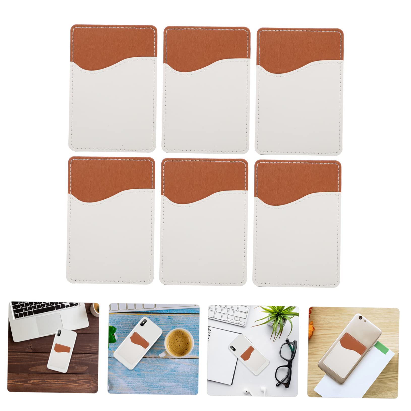 Artibetter 24juegos Cartera De PU para Smartphone Tarjetero y Adhesivos Estilo DIY para Almacenar Tarjetas y Documentos