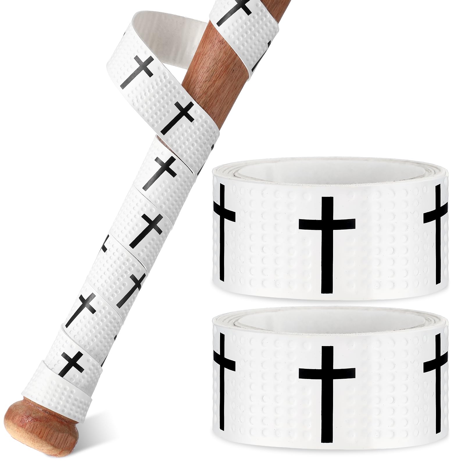 Pushglossy 2 Pcs Baseball Bat Grip Tapes, 1.1mm