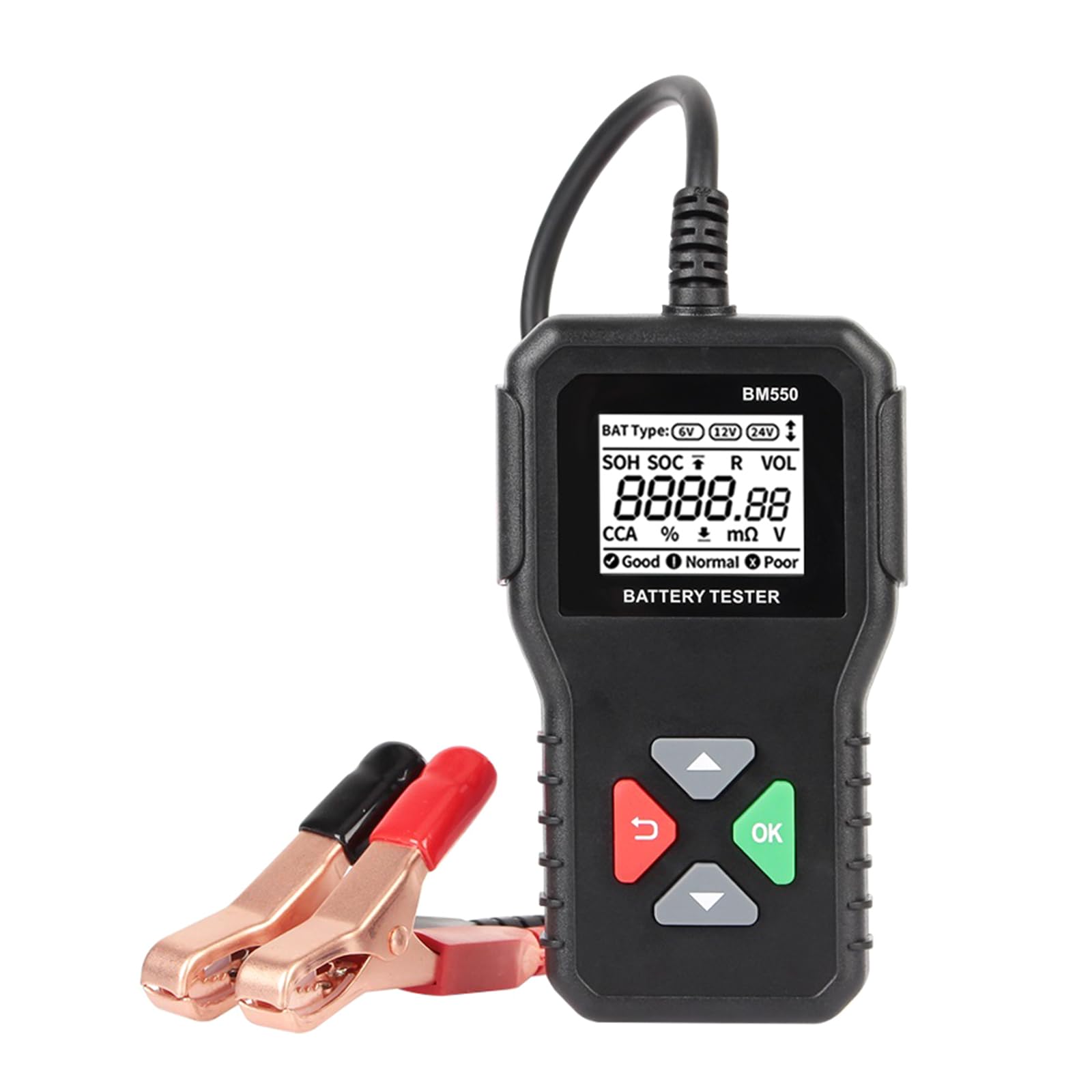 Bluetooth バッテリーテスター　農機具　トラクター、キャンピングカーにも Amazon.co.jp: バッテリーテスター 6V 12V 24V サーカットクランキング