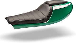C-Racer Asiento universal Neo Classic Café Racer - Color marrón pálido tapicería, tipo de costura recta, color blanco hilo PN: SCR7.2