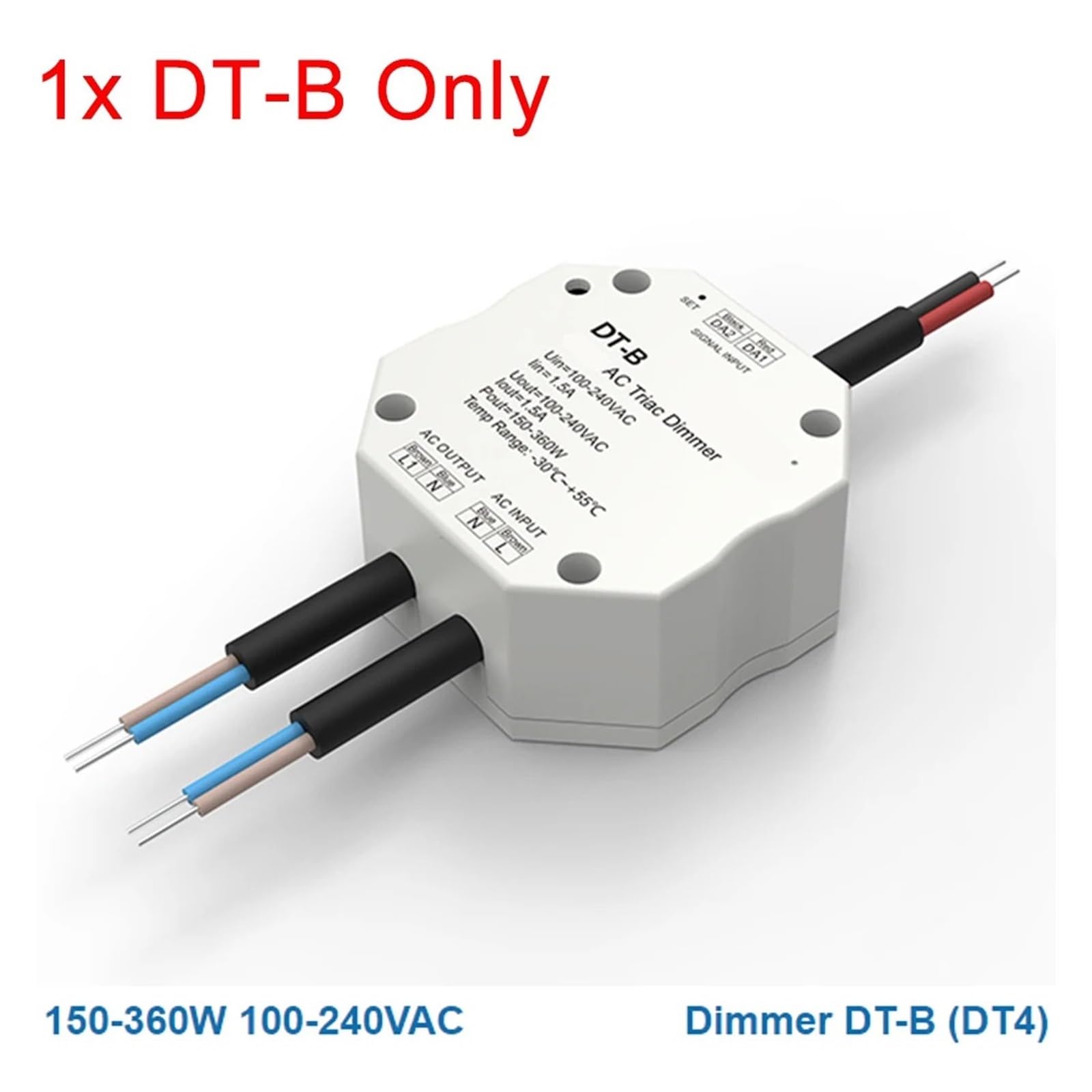 LED dimmer controller AC thyristor dimming light strip controller 1CH 110V 220V 230V trailing edge dimmer switch suitable for single color LED lights