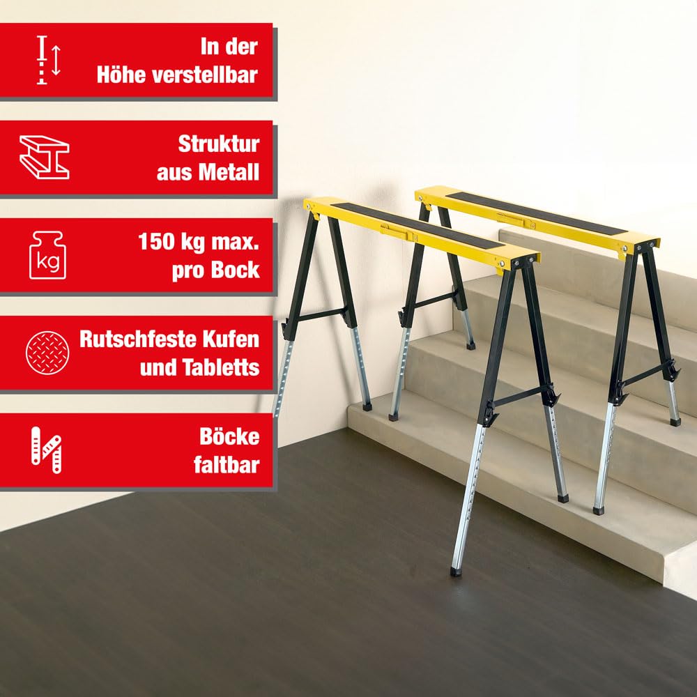 Verstellbare Teleskopböcke - Verkauft als 2 Stück