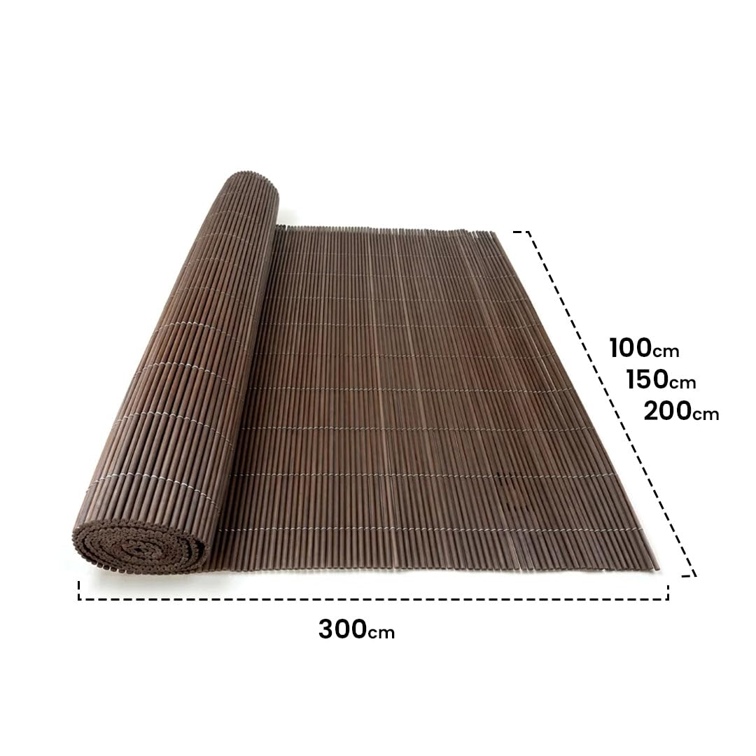 Nortene | Mimbre Ecológico Lop Madera 1.8x3 M | Cerramiento Sostenible De Alta Durabilidad | Decorativo Para Jardín, Terraza Y Balcón