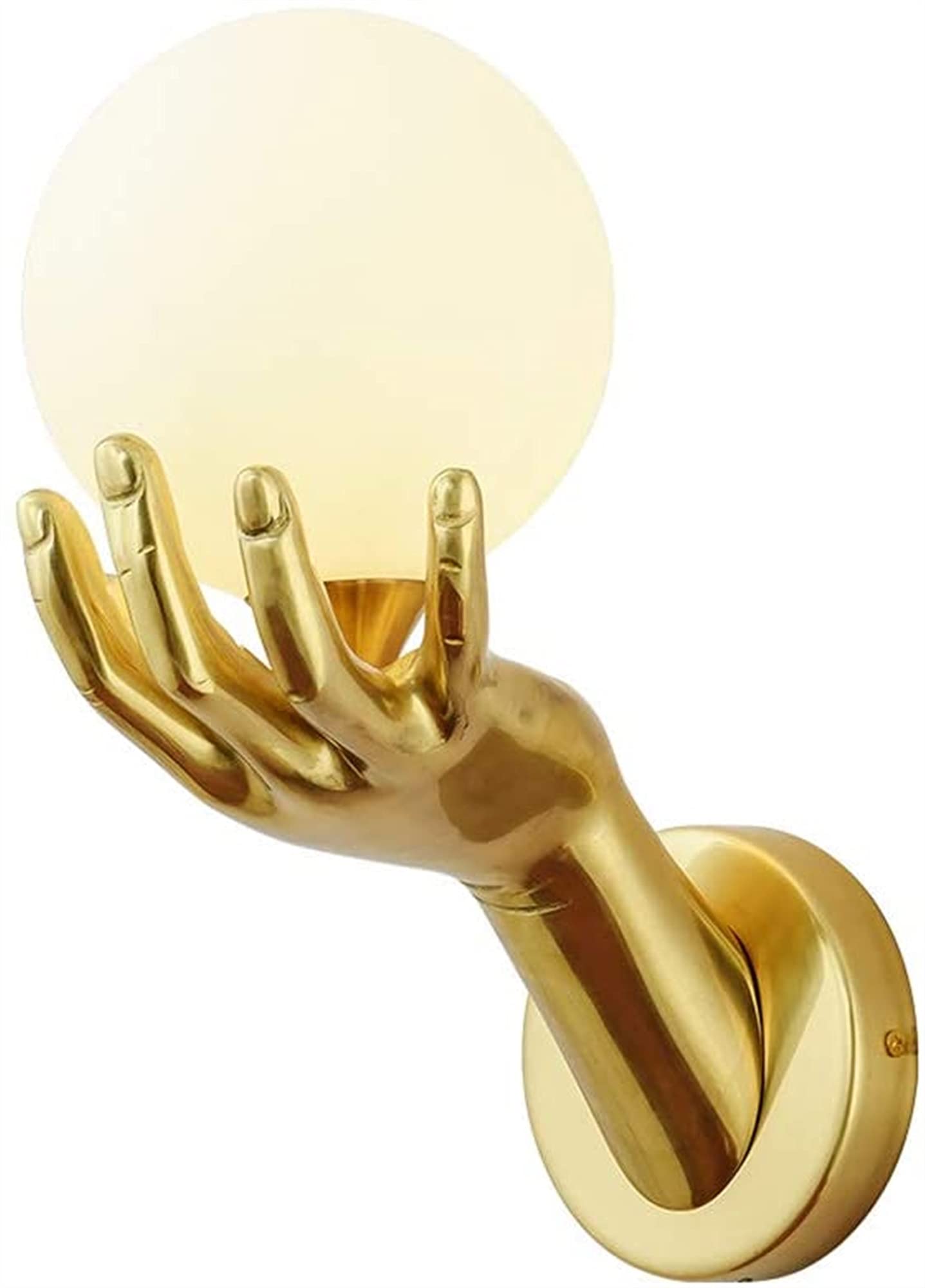 HXYSXHJUO Wall Sconce Light - Creative Glass Ball Lamp for Living Room, Bedroom, and Corridor Decorative Lighting Fixture