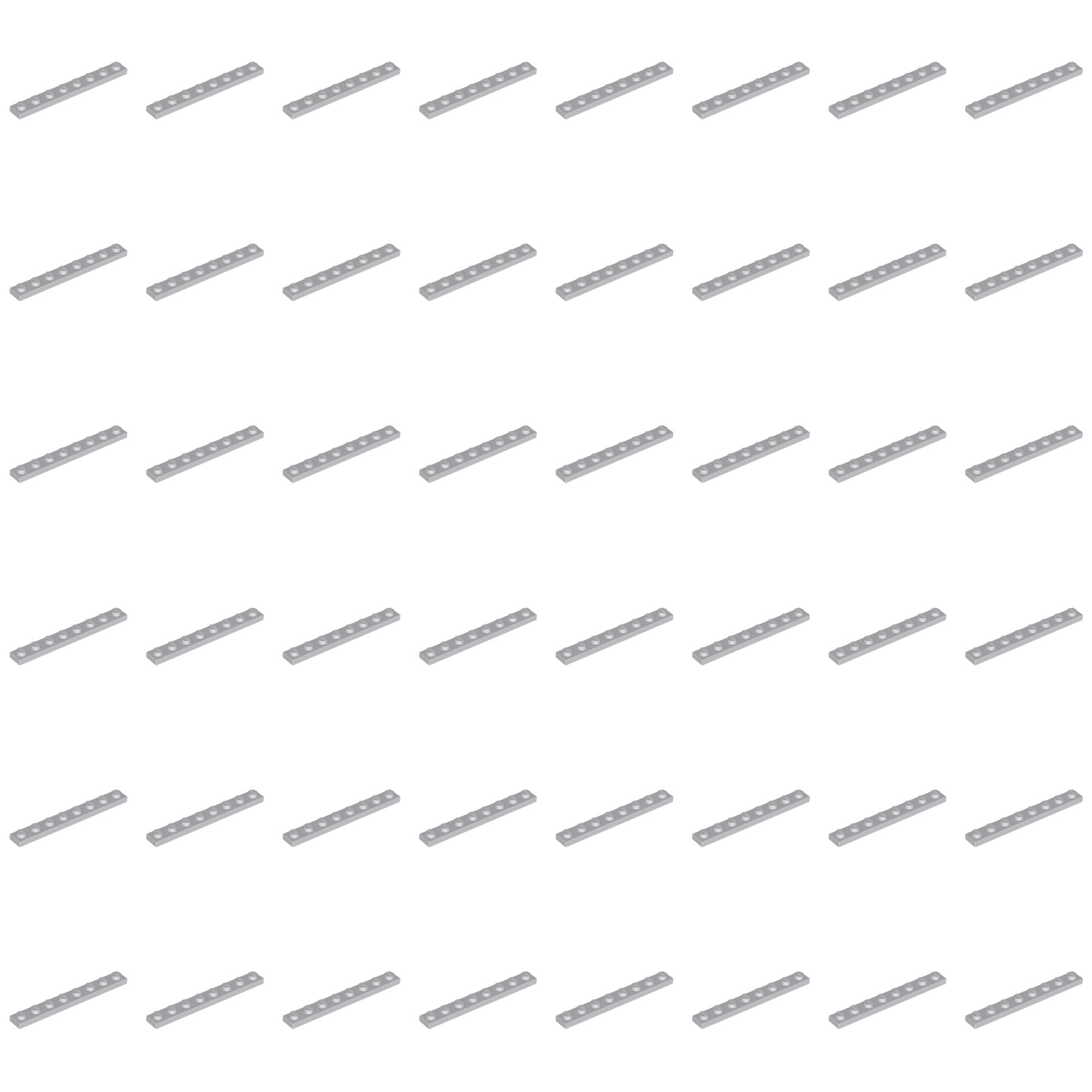 LEGO Plate 1 x 8, Part 3460 (Light Bluish Gray, 10, Bricks)