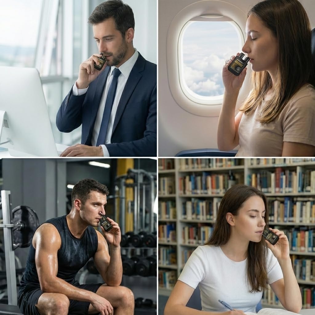 Natural Aromatherapy Dual Nasal Inhaler Stick – Uplifting Essential Oil Blend for Refreshing Scents & Daily Clarity | Portable, Travel-Friendly Nasal Stick for Aromatic Enjoyment - Image 6